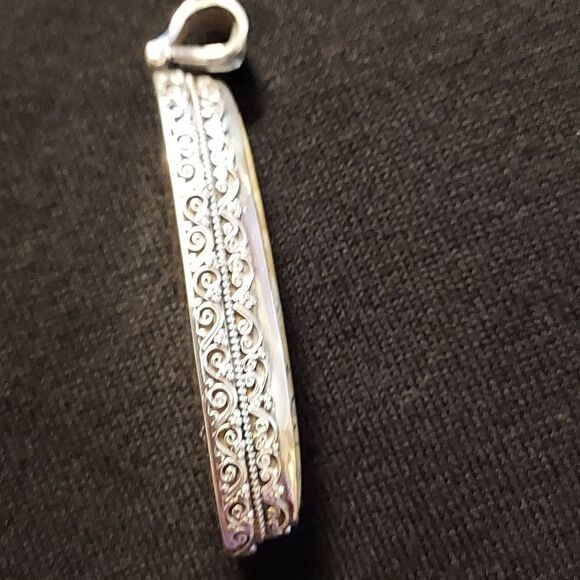 Picture Jasper pendant in sterling silver mounting - Picture 5 of 5